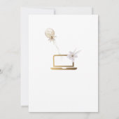 Invitation Douche virtuelle branchée (Dos)