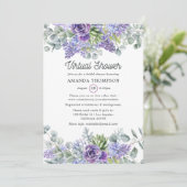 Invitation Douche Virtuelle de Succulentes d'Eucalyptus Tropi (Debout devant)