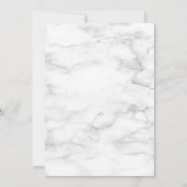 Invitation Douche virtuelle Dusty Blue Greenery Marble (Dos)