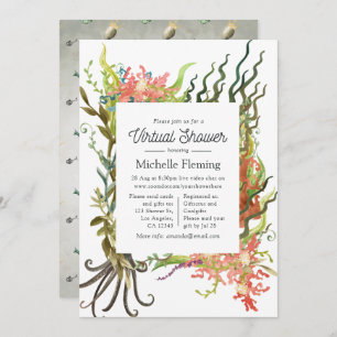 Invitation Douche virtuelle pour algues marines