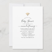 Invitation Douche Virtuelle Tendance (Devant)