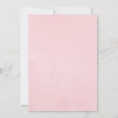 Invitation Douche virtuelle vintage Rose rose et noire (Dos)