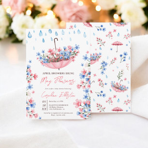 Invitation Douches d'avril mignonnes apportent le Baby shower