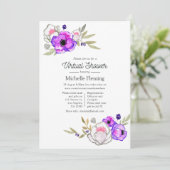 Invitation Douchez Florale de Printemps Virtuelle (Debout devant)