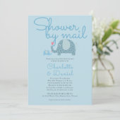 Invitation Douchez par la poste Sprinkle de longue distance (Debout devant)