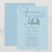 Invitation Douchez par la poste Sprinkle de longue distance (Devant / Derrière)