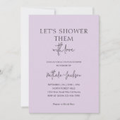 Invitation Douchons-les Lavande | Mariage de douches en coupl (Devant)