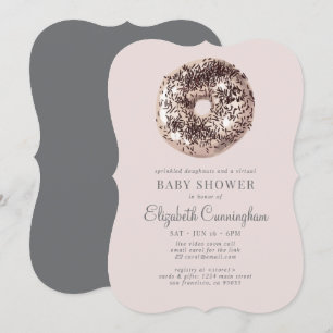 Invitation Doughnut arrosée et un Baby shower virtuel