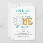 Invitation Doughnut One Sweet 1er Anniversaire (Devant)