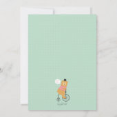 Invitation d'ours à vélo (Dos)