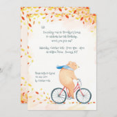 Invitation d'ours d'automne (Devant / Derrière)