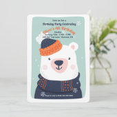 Invitation d'ours d'hiver (Debout devant)