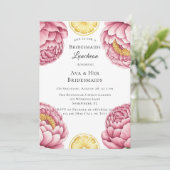 Invitation Douteux piments roses et citron pour le déjeuner (Debout devant)