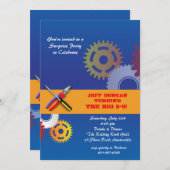 Invitation d'outils et d'engrenages (Devant / Derrière)