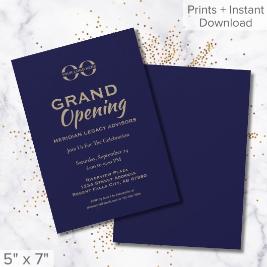 Invitation d'ouverture de la Marine Blue Gold