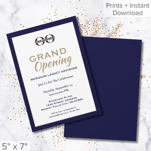 Invitation d'ouverture de la Marine Blue Gold