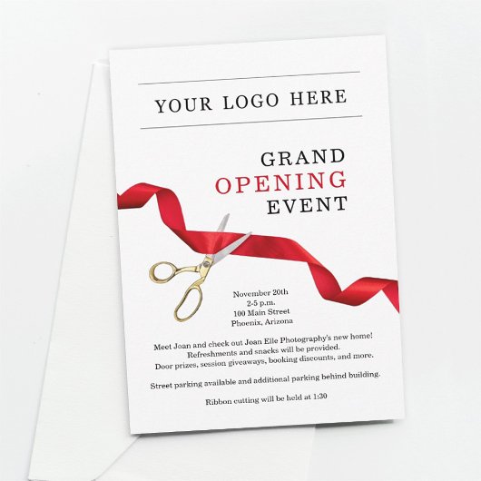 Invitation d'ouverture d'entreprise - Ajouter un l