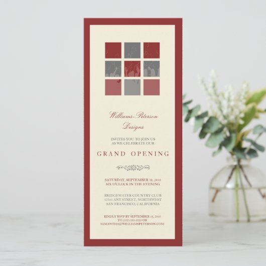 Invitation d'ouverture des grands blocs modernes ( (Debout devant)