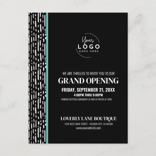 Invitation d'ouverture du Logo Business (Devant)