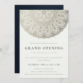 Invitation d'ouverture du Mandala Classy Argent (Devant / Derrière)