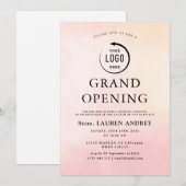 Invitation d'ouverture élégante et minimaliste (Devant / Derrière)