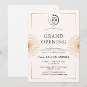 Invitation d'ouverture élégante et minimaliste (Devant / Derrière)