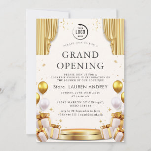Invitation d'ouverture élégante et minimaliste
