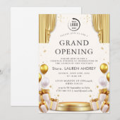 Invitation d'ouverture élégante et minimaliste (Devant / Derrière)