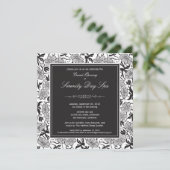 Invitation d'ouverture florale (en noir) (Debout devant)