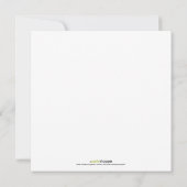 Invitation d'ouverture florale (en noir) (Dos)