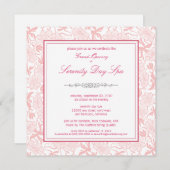 Invitation d'ouverture florale (rose) (Devant / Derrière)