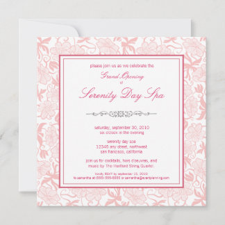 Invitation d'ouverture florale (rose)