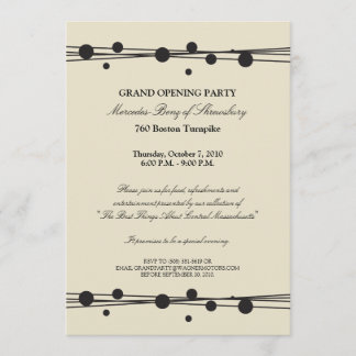 Invitation d'ouverture Mercedes-Benz