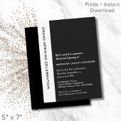 Invitation d'ouverture moderne simple