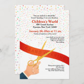 Invitation d'ouverture officielle (Devant / Derrière)