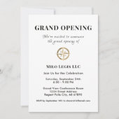 Invitation d'ouverture professionnelle simple (Devant)