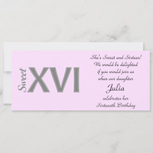 Invitation Doux 16 Anniversaire spécial XVI