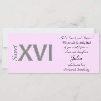 Invitation Doux 16 Anniversaire spécial XVI
