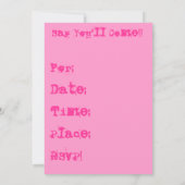 Invitation Doux 16 fêtes !Invitations (Dos)