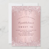 Invitation Doux 16 gouttes roses roses poussiéreuses (Devant)