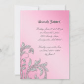 Invitation Doux 16 Parties scintillant de fin de partie Feuil (Dos)