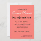 Invitation Doux 16 Parties scintillant de la part Stiletto Pu (Dos)