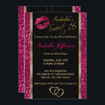 Invitation Doux 16 Parties scintillant rose<br><div class="desc">Doux 16 modèles d'invitation. Un design moderne prêt à customiser pour votre fête ou événement. Customisez l'avant et l'arrière avec les détails de votre événement, le style de police, la couleur de police. ⭐ Ce Produit est 100% Personnalisable. Des graphiques et / ou du texte peuvent être ajoutés, supprimés, déplacés,...</div>