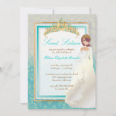 Invitation Doux 16/ princesse + damas turquoise (Dos)