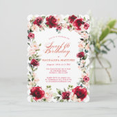 Invitation Doux 16 rose rose rose rose poitrine rose florale (Debout devant)