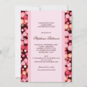 Invitation Doux 16 Seize bonbons en rose (Dos)