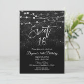 Invitation Doux 16 Seize Lumières à étincelles Noir et Argent (Debout devant)