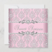Invitation Doux 16 Seize Pink Silver Blanc Pearl Lace (Devant)