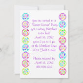 Invitation Doux 16 Seteen Party couleurs tropicales brillante (Dos)