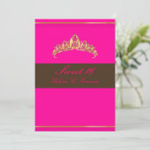 Invitation Doux 16/ tiara de chocolat rose (Debout devant)